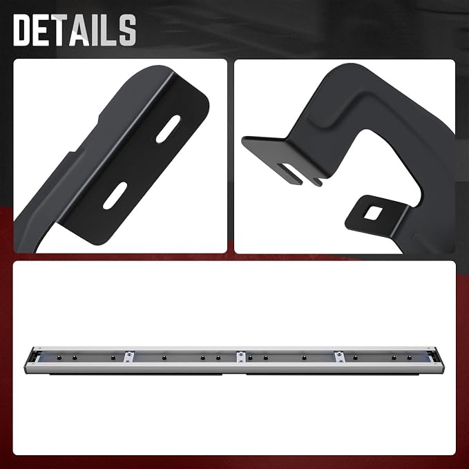 DNA Motoring 6.69-Inch Flat Running Boards Side Step Bars Compatible with 2007-2018 Chevy Silverado GMC Sierra 1500 2500HD 3500HD Extended Cab,STEPB-A-0005