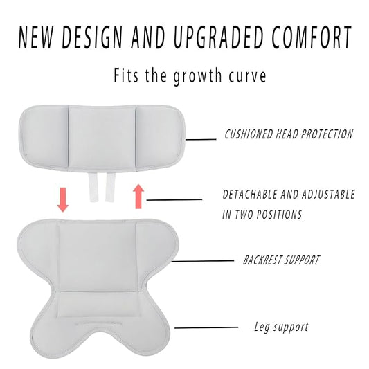 Infant Insert for Doona,Graco Snugride,Chicco Keyfit ,Britax,and Evenflo,Doona Accessories,Shock-Resistant, Non-Slip (Gray)