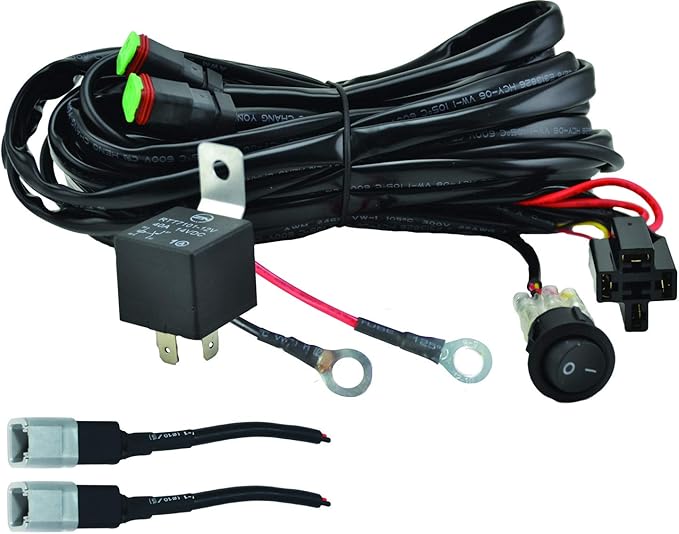 HELLA 357211011 ValueFit Two Light Wiring Harness, Black