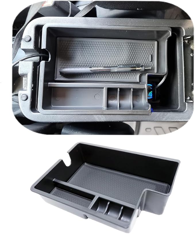 Center Console Armrest Storage Box Compatible with Mitsubishi Outlander Sport 2012 2013 2014 2015 2016 2017 2018 2019 2020 2021 ABS Tray Insert Organizer Glove Pallet