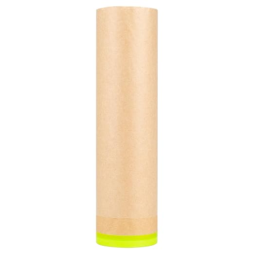 MyLifeUNIT Masking Paper, Automotive Masking Paper Roll with Tape for Painting Protection Covering (1 Rolls, 24 inch x 50 feet)