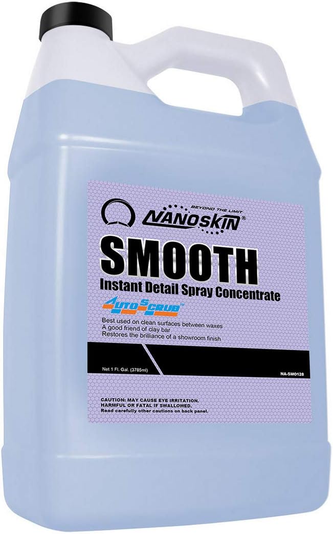 Nanoskin SMOOTH Quick Detailer Spray 1 Gallon for Car Detailing | Superior Gloss Enhancer, Wax Booster & Clay Lubricant | Waterless, Effortless Cleanup of Dust, Smudges, Fingerprints & Contaminants