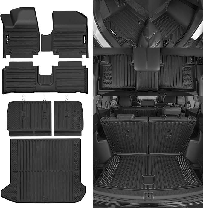 Floor Mats for 2018-2024 Hyundai Ioniq 5, Trunk Mat and Backrest Mat All Weather TPE Protector for Hyundai Ioniq 5 Accessories