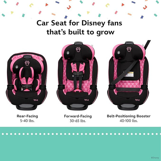 Disney Baby Grow and Go All-in-One Convertible Car Seat, Infant to Toddler Carseat, Mickey Sprinkle