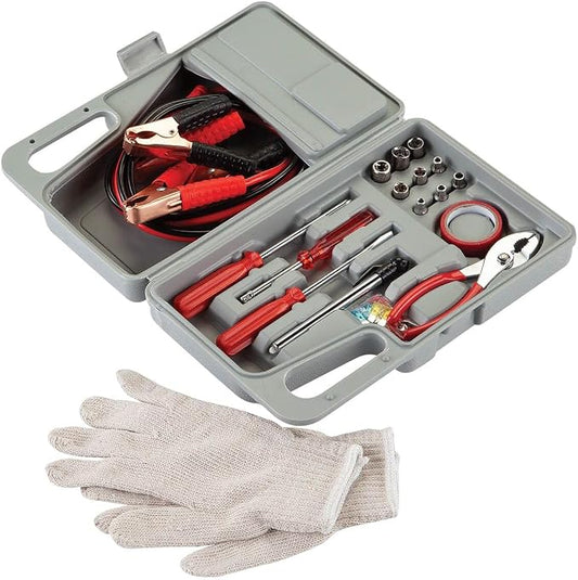 Gajula.Enterprises 31-Piece Roadside Emergency Kit โ Compact Car Safety Tools