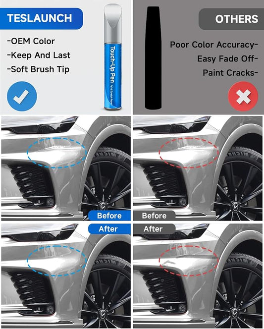 1G1 Tungsten Pearl Metallic Touch Up Paint Compatible with Lexus Exact Match Touch Up Paint Car Scratch Repair
