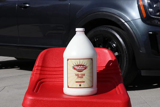 GOLDEN SHINE Tire & Trim Spray, 1 Gallon, 4 Pack 17512-CS Adds Shine and Protection