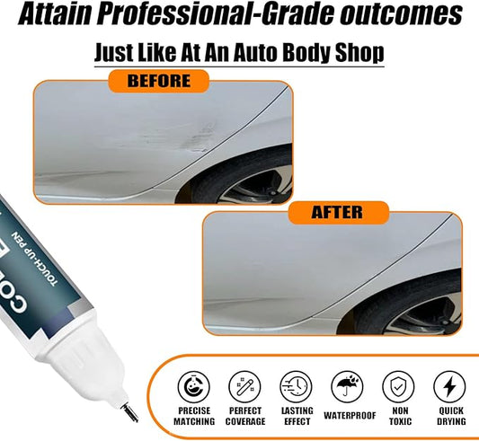 Car Touch up Paint(NH-883P Platinum White Pearl) Compatible with Honda, Car Paint Pen Scratch Repair Two-In-One Touch Up Paint, Premium Car Scratch Remover for Deep Scratches