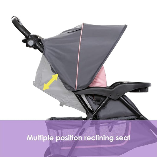 Baby Trend EZ Ride Travel System with EZ-Lift™ Infant Car Seat, Dash Pink