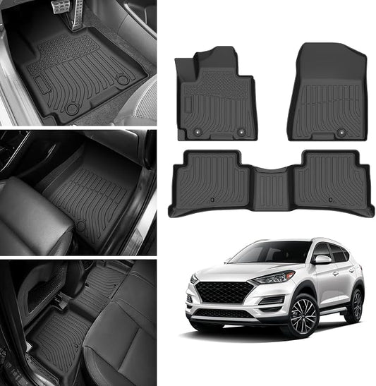 Cartist Floor Mats Compatible with Hyundai Tucson 2016-2021 & Kia Sportage 2017-2022 Floor Mat for Tucson Accessories All Weather Cargo Liners Carpet Protection TPE Odorless