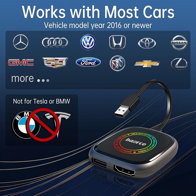 Magic Box 3.0 Max 2026 Upgrade - 32G Car Streaming Device with Netflix, YouTube, Prime Video, Wireless Apple CarPlay & Android Auto Adapter, Support HDMI Output & USB Drive, for OEM Wired CarPlay Cars