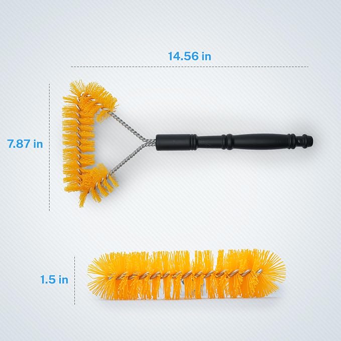 SM Arnold Long Reach Carpet Brush – Deep Clean Automotive Carpets & Mats, Ergonomic Design, Sturdy Bristles | for Car Interiors, Pro Grade Vehicle Care | Easy Grip Handle, 14.56" x 7.87" x 1.5"