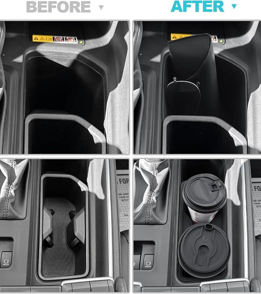 CDEFG 2PCS for 2024 2025 2026 Toyota Grand Highlander Center Console Organizer Middle Console Storage Cup Holders for 2025 2026 Toyota Grand Highlander Hybrid Accessories