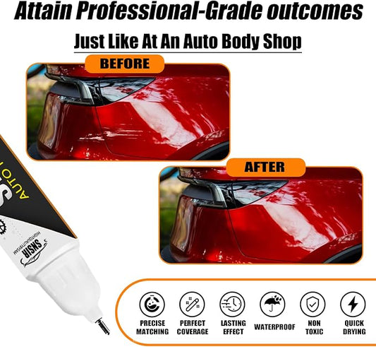 Car Touch up Paint(Red Multi-Coat(PPMR)) Compatible with Tesla Model Y/3/X/S, Car Paint Pen Scratch Repair Two-In-One Touch Up Paint, Premium Car Scratch Remover for Deep Scratches