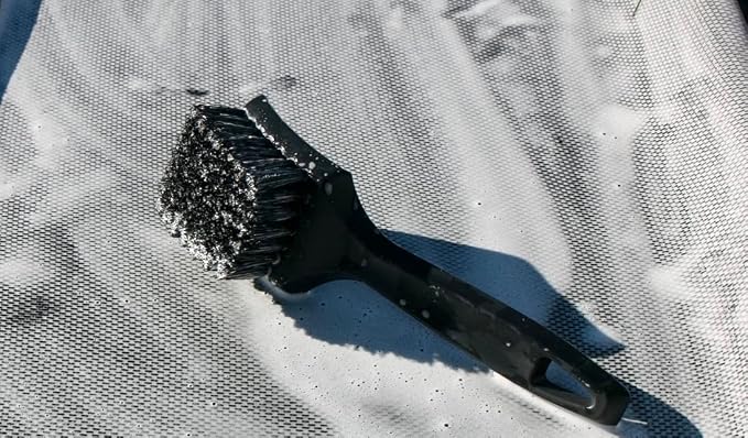 Heavy Duty Tire Brush - Durable Bristles, Ergonomic Handle, Versatile for Tires, Wheels, Mats, Ideal for Cars, Trucks, SUVs, RVs, Home, and More
