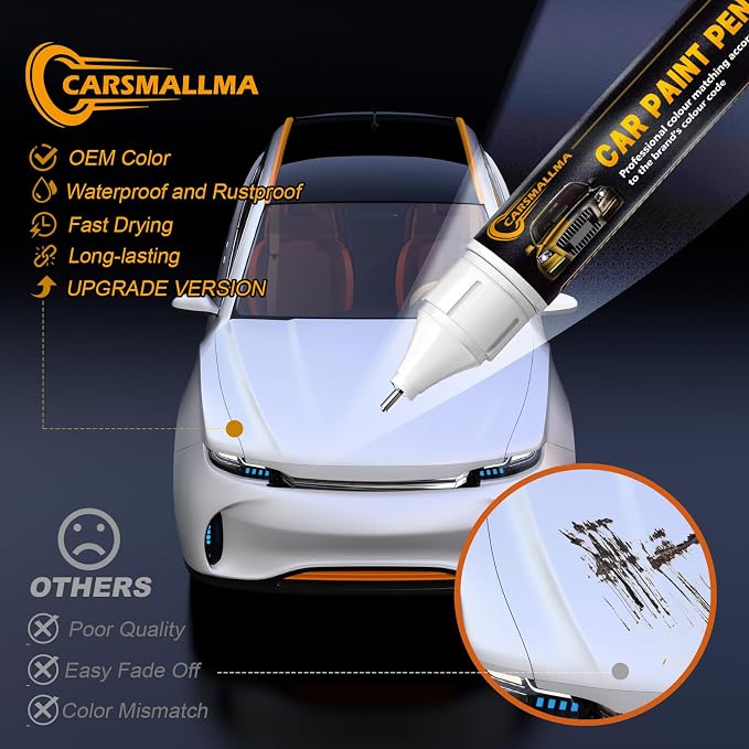 Car Touch Up Paint for Honda(NH-788P White Orchid Pearl), Color Accurate Car Scratch Repair Remover Pen,Automotive Paint Quick & Easy to fix vehicle Chips and Nicks Scuff