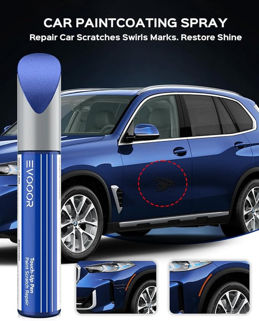 Touch Up Paint For BMW,Phytonic Blue Metallic(C1M) Exact Match Touch Up Paint Car Scratch Repair (Phytonic Blue Metallic for 2019-2020 X5/X4/iX3/X3/X2/X1/5/1 Series)