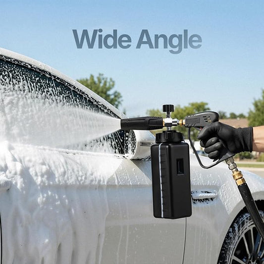 Foam Cannon for Pressure Washer 1.1mm Orifice for Thick Snow Foam Lance | High Performance 1/4'' Quick Connector Adjustable Pressure Washer Soap Attachment Foamer Car Detailing Soap Cannon Wide Mouth