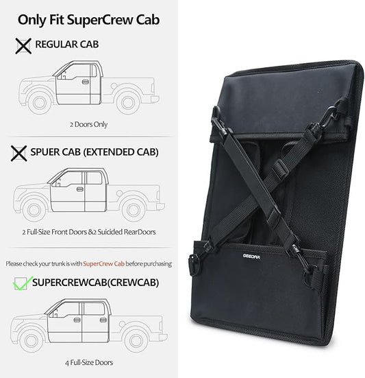GEEDAR Under Seat Storage Truck Tool Box Organizer for Truck Underseat Storage Ford F150 F250 F350 Chevy Silverado Accessories (for the Single Seat)