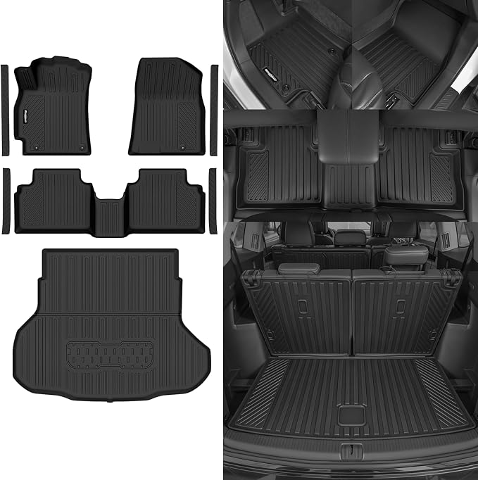 Floor Mats for 2025 2026 Kia K4 (Not for K4 Hatchback), All Weather Interior Protector Floor Mats & Trunk Mat & Door Sill Guard for Kia K4 Car Accessories Floor Liner