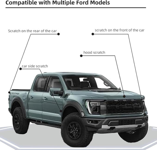 Cactus Gray(NE/M7457) Car Paint Touch Up Pen Compatible with Ford,2-In-1 Color Accurate Touch Up Car Scratch Repair Paint Exact Match Ford Series Automotive Scratch Remover for Nicks&Chips Repair
