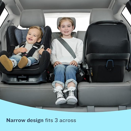 BubbleBum Backless Booster Car Seat β Inflatable, Portable Travel Booster for Kids 40β100 lbs, Ages 4β11, Fits 3 Across, Rideshare & Carpool, FMVSS 213 Certified β Rainbow