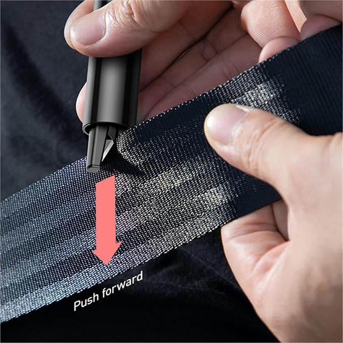 Car Hammer Keychain Emergency Glass Breaking Hammer Tool 1pcs(Grey)