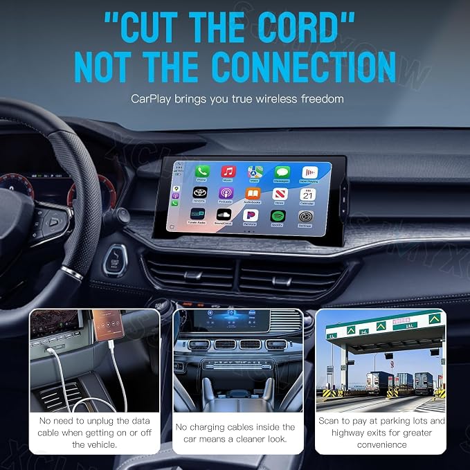 Compatible with 2017 2018 2019 2020 2021 2022 2023 2024 Ford F150 CarPlay Adapter,USB Dongle Plug & Play Dongle Converts,Compatible with CarPlay & Android Auto