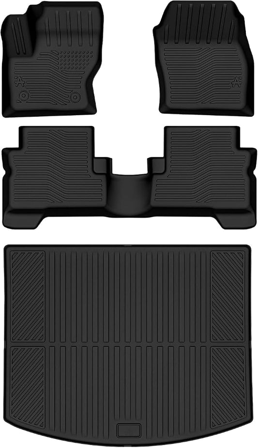 Auxko All Weather Floor Mats Cargo Mat for Ford Escape 2013 2014 2015 2016 2017 2018 2019 All Season TPE Accessories Guard Odorless Anti-Slip Floor Liners Trunk Mat