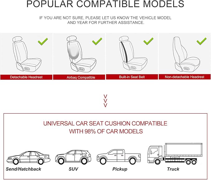 BOPUOVRE Car Seat Cover for Luxury & Comfort - PU Leather, Anti-Slip, Full Wrap Protection with Storage Pocket for Bottom Cushion - Universal Fit for 95% of Vehicles (Purple,1 Piece)