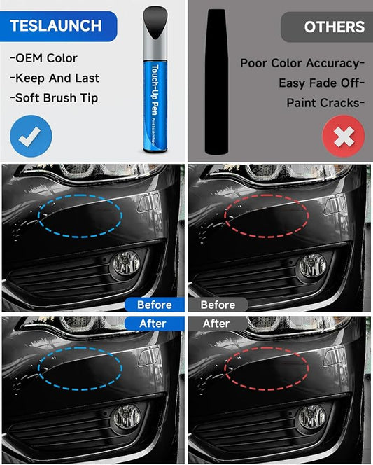 GB8/WA384A Mosaic Black Metallic Touch Up Paint Compatible with Chevrolet GMC Buick Cadillac Exact Match Touch Up Paint Car Scratch Repair