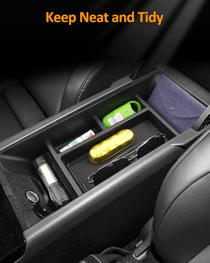 CDEFG for 2025 2026 Toyota Camry Accessories Center Console Organizer Tray Camry 2025+ (LE, SE, XLE and XSE) Armrest Storage Middle Console Insert
