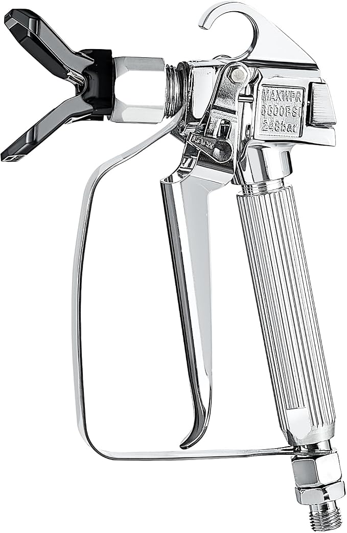 VEVOR Airless Paint Spray Gun, 3600PSI High Pressure Airless Paint Sprayer Gun with 5 Tips, 211, 315, 417, 517, 623, Swivel Joint Airless Spray Gun Kit with Filters, Cleaning Needle and Brush
