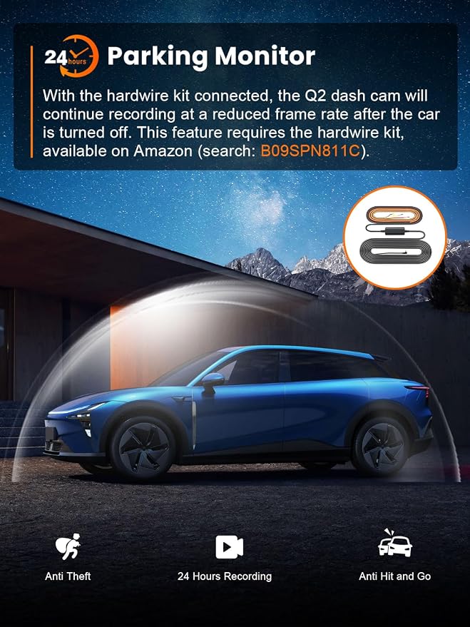 galphi 4K Dash Cam Front, Built-in 5G WiFi, 32GB Card Included, Dash Camera for Cars, Mini Dashcam with Super Night Vision, Loop Recording, G-Sensor, 24 Hours Parking Monitor, Support 256GB Max