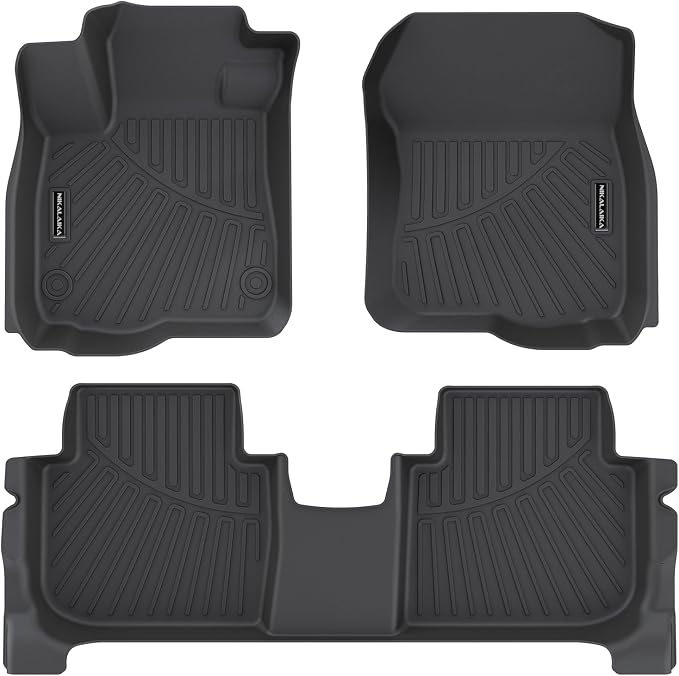 Floor Mats for 2023-2025 2026 Honda CR-V CRV (Include Hybrid) All Weather Protection TPE Rubber Floor Liners for 2026 Honda CRV Hybrid Accessories, Odorless Anti-Slip, 1st & 2nd Row, Black