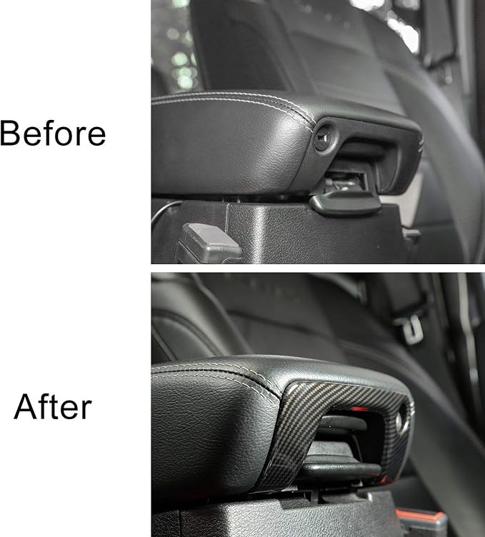 Voodonal for JL 4WD Shift Knob Gear Shift Bezel Front Cup Holder Center Armrest Switch Lock Hole Cover Trim Kits Fit for 2018-2026+Jeep Wrangler JL JLU Gladiator JT Interior Accessories Carbon Fiber
