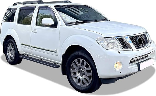 APS Running Boards (Side Bars Side Steps Step Bars) Compatible with Nissan Pathfinder 2005-2012 (Stainless Steel Black Powder Coated 6 inches)