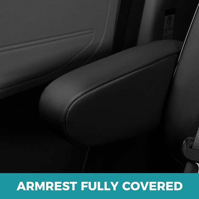 Customized for Toyota Sienna Seat Covers 2011-2020 Sienna 8 Seats 3 Row, Leather Car Seat Covers Waterproof Seat Covers Full Set for Cars, Car Seat Protectors, Airbag Compatible(Black)