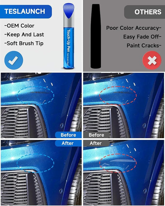 LX5R/W1 Moonlight Blue Pearl Touch Up Paint Compatible With Audi Exact Match Car Paint Pen Scratch Repair