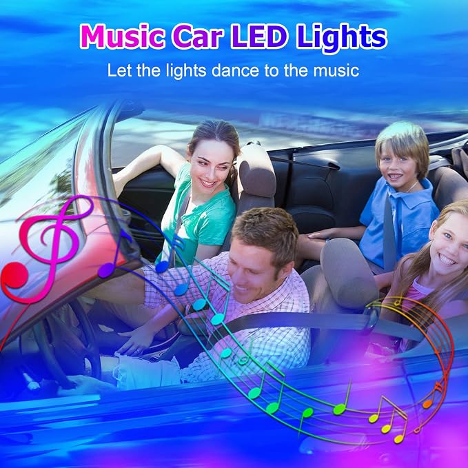 Dreamcolor Acrylic Interior Car Lights, WEBUPAR Car Accessories 18 in 1 Car LED Strip Lights with APP Control and 213 Modes, 175 inches 593 LEDs Fiber Optic Lights, RGB Neon Light Kits