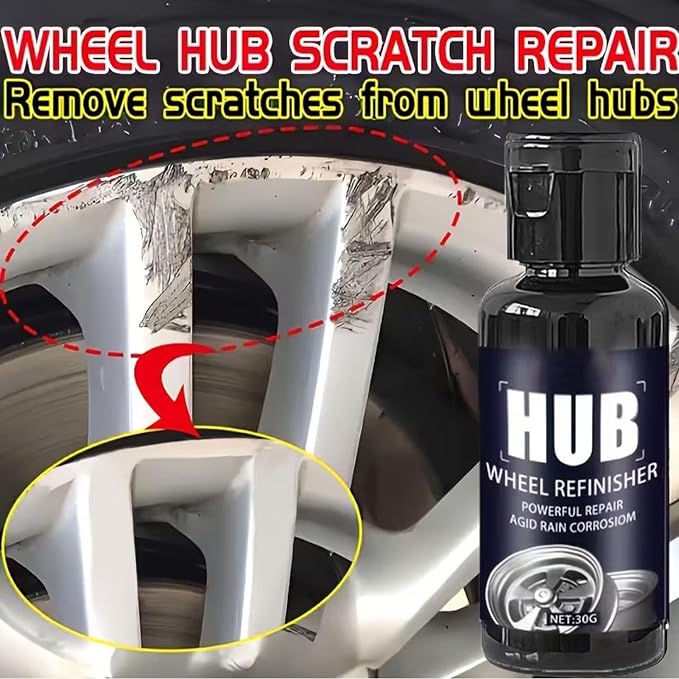 Tire Coating Wax, High Gloss Dressing, Large Size Refurbish Paste with Safety, Powerful Hub Wheel with Comfort, Modern Automotive Design Style, Tool for Alloy Hubs Rims SUV Sedan RV