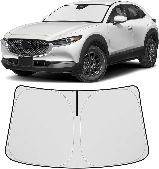 Windshield Sun Shade Compatible for Mazda CX30 CX-30 2019-2025 2026 Accessories Sunshade Shield Protector