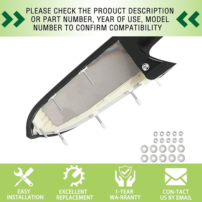 Upgraded Door Armrest Repair Kit Left Driver Side Door Panel Handle Black Compatible with 2010-2014 Chevy Silverado GMC Sierra 1500 2500HD 3500HD Replaces 22818465