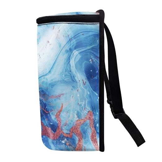 Blue Butterfly Marble Print Trash Can for Car Leakproof Garbage with Lid and Zipper Trash Bin Hanging Back of Seat Auto Interior Accessories Universal Fit Most Truck SUV Van