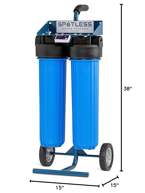 Spotless Water Systems - DIC-20, Simple Window, Solar Panel, RV & Car Wash System, Works for All Vehicles, Motorcycles, Bikes, Boats, Planes, Yachts, Towel Drying Eliminated