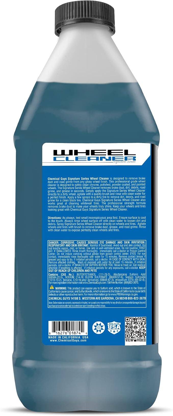 Chemical Guys CLD_203 Signature Series Wheel Cleaner, Formated For All Gloss Finishes, Safe for Cars, Trucks, SUVs, Motorcycles, RVs & More 128 fl oz (1 Gallon)