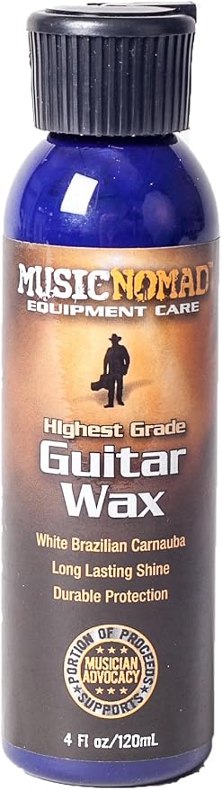 MusicNomad MN102 Premium White Brazilian Carnauba Guitar Wax, 4 oz
