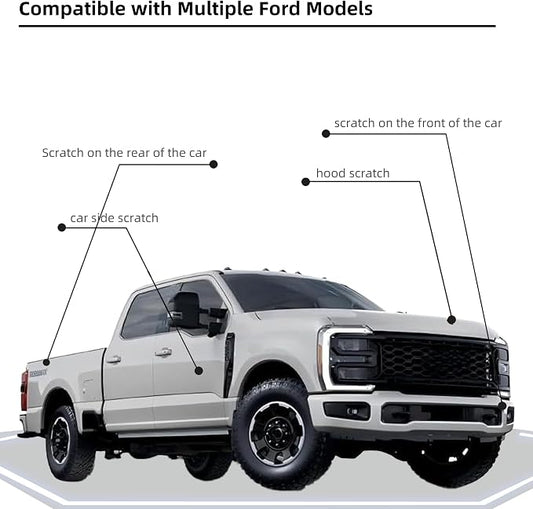 Avalanche(DR) Car Paint Touch Up Pen Compatible with Ford,2-In-1 Color Accurate Touch Up Car Scratch Repair Paint Exact Match Ford Series Automotive Scratch Remover for Nicks&Chips Repair