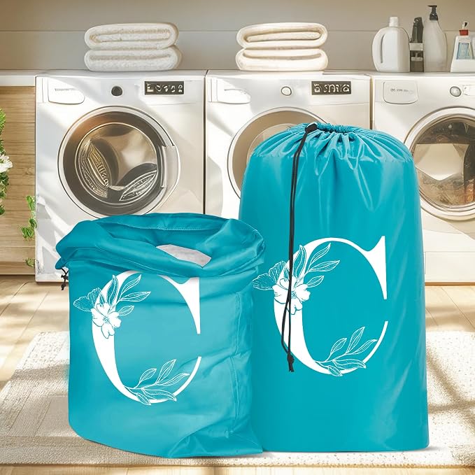 Sylfairy 2 Pack Extra Large Travel Laundry Bag, Dirty Clothes Organizer with Drawstring,Heavy Duty Travel Laundry Bags