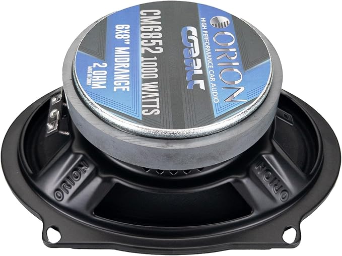 ORION Cobalt CM6852 High Efficiency 5x7 / 6x8 Mid-Range Bullet Loudspeakers, 1000W Max Power, 250W RMS, 2 Ohm, 1.5" Voice Coil - Pro Car Audio Stereo, Midrange Speakers (Pair)